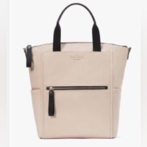 kate spade Chelsea- Convertible Tan Tote with Black Strap
